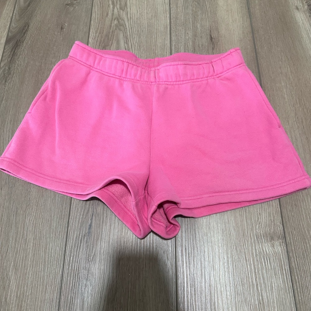 TNA cozy fleece boyfriend shorts